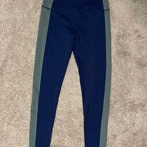 Navy and Sage Green Leggings